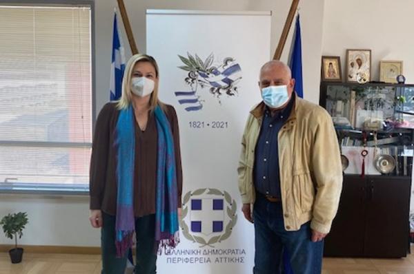 Συνάντηση της Αντιπεριφερειάρχη Νήσων με τον Πρόεδρο του Συλλόγου Παλαιμάχων Αθλητών Καλαθοσφαίρισης Ελλάδας