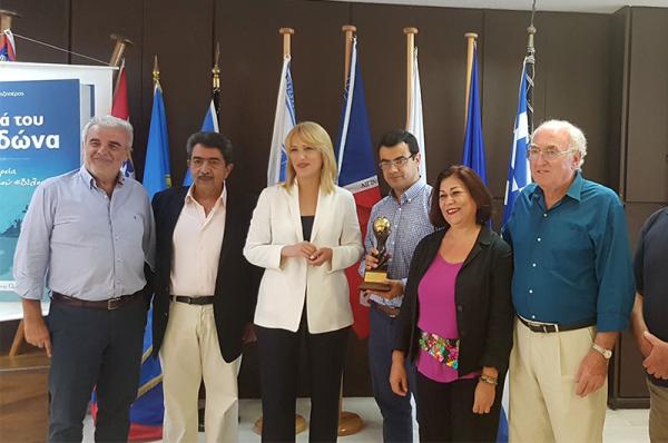 Τελετή υποδοχής της διεθνούς διάκρισης της Περιφέρειας Αττικής για την ανάδειξη των νησιών του Αργοσαρωνικού