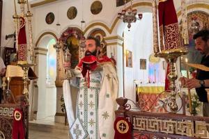 Ο Πρωτοσύγκ.   Αρχιμανδρίτης π. Νεκτάριος Δαρδανός εκπροσώπησε τον Σεβασμιότατο στον εορτασμό του Ι. Ησυχαστηρίου Ύδρας