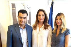 Συνάντηση Δημάρχου Ύδρας Γιώργου Κουκουδάκη με την Πρόεδρο του ΕΟΤ Άντζελα Γκερέκου